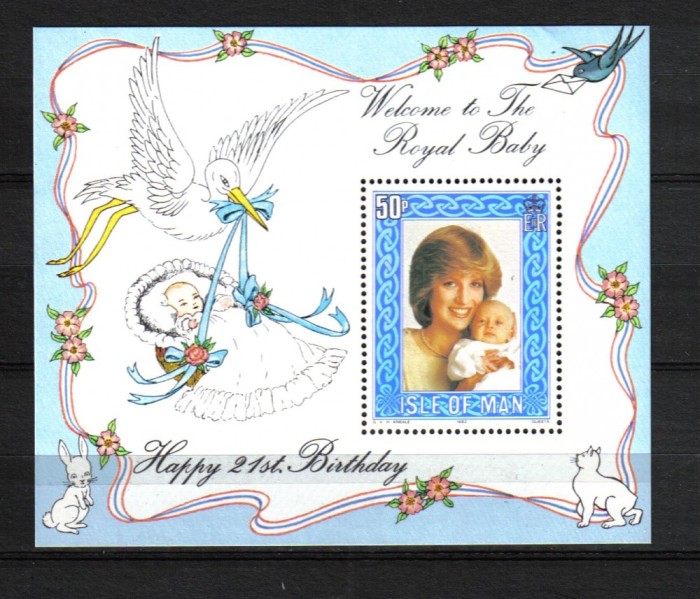 ISLE OF MAN MI. BLOCK 6 MNH