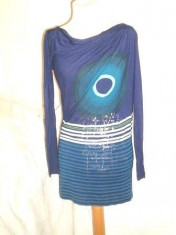 Bluza albastra DESIGUAL M foto