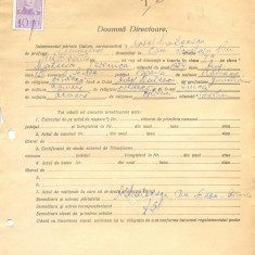 Z492 DOCUMENT VECHI -LICEUL TEORETIC DE FETE , BRAILA- AUREL MATEESCU -1942