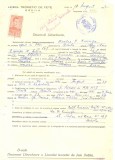 Z508 DOCUMENT VECHI -LICEUL TEORETIC DE FETE , BRAILA - NICOLAE V. CIUNGA -1942