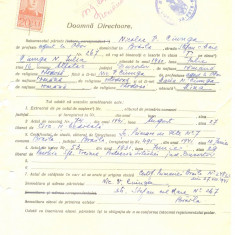 Z508 DOCUMENT VECHI -LICEUL TEORETIC DE FETE , BRAILA - NICOLAE V. CIUNGA -1942