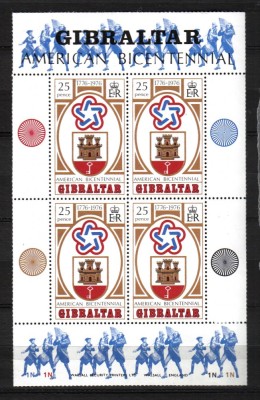 GIBRALTAR MI. BLOCK 6 MNH foto