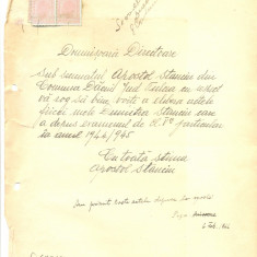 521 DOCUMENT VECHI -LICEUL TEORTIC DE FETE BRAILA - DUMITRA STANCIU -1946