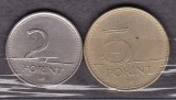 UNGARIA 1993 - LOT 2 MONEDE 2, 5 FORINTI, Europa