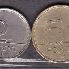 UNGARIA 1993 - LOT 2 MONEDE 2, 5 FORINTI