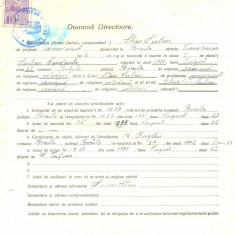 Z497 DOCUMENT VECHI -LICEUL TEORETIC DE FETE , BRAILA -STAN SERBAN -1942