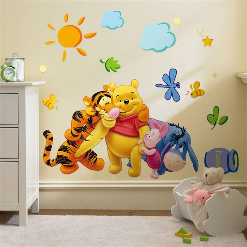 STICKER perete personaje Winnie the Pooh DESENE ANIMATE decorativ camera  copii | Okazii.ro