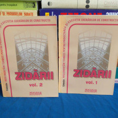 ZIDARII _ NORMATIVE PRIVIND PROIECTAREA SI EXECUTAREA LUCRARILOR ( 2 VOL ) -2005