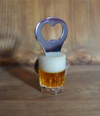 Desfacator de bere in forma de halba cu magnet ( Desfacator de sticle ) #427 foto
