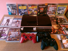 Vand PS3 fat cu 15 jocuri + 4 jocuri instalate + 3 manete foto