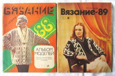 Lot de 2 Reviste tricotaje VIAZANIE AL&amp;#039;BOM MODELEI an 1988 / 1989, in limba rusa foto