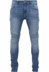 Blugi barbati Slim Fit Biker foto