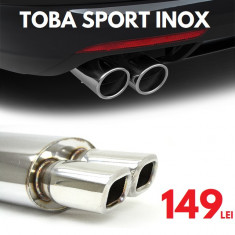 Toba SPORT din INOX cu tipsuri patrate (SPA-412) foto