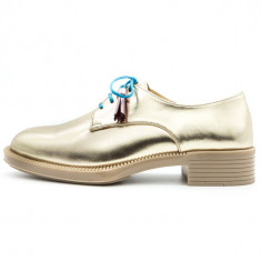 Pantofi casual pentru femei ,Cod:033-37 Gold Shine (Culoare: Auriu, Marime Incaltaminte: 40) foto