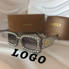 Gucci gg0146s doamnelor ochelari de soare pentru femei logo cu perle foto