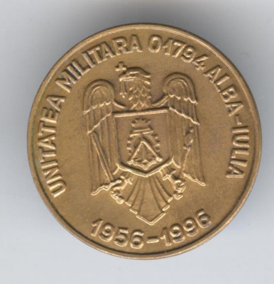 Insigna MILITARA - UNITATE MILITARA 01794 INFANTERIE- GENIU 1956-1996 foto