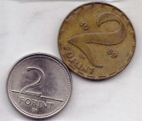 UNGARIA - LOT 2 MONEDE 2 FORINTI 1989, 1993, Europa