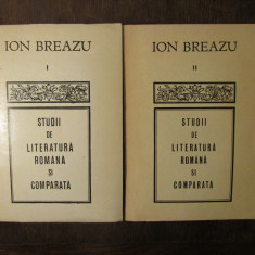 STUDII DE LITERATURA ROMANA SI COMPARATA-ION BREAZU ( 2 VOL )