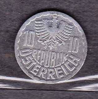 AUSTRIA 1981 - MONEDA 10 GROSCHEN foto