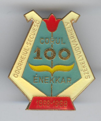 Insigna Corul ENEKKAR din Odorheiul Secuiesc, 1868-1968 foto