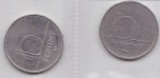 UNGARIA - LOT 2 MONEDE 10 FORINTI 1995, 1996