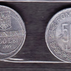 ROMANIA 1999 - LOT 2 MONEDE 500 LEI