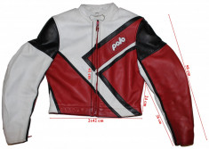 Geaca moto Polo, piele, protectii, dama, marimea 40(M) foto