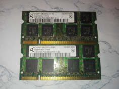 Placute/Memorii Ram Laptop DDR2 2 x 1Gb foto