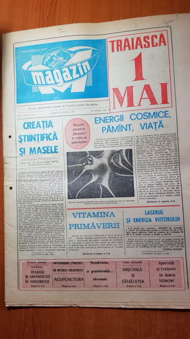 ziarul magazin 30 aprilie 1977-traiasca 1 mai muncitoresc