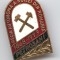 REGIA AUTONOMA A HUILEI - PETROSANI 1868-1993, insigna superba cu email la cald