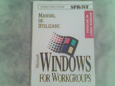 Windoes for workgroups 3,11-manual de utilizare foto