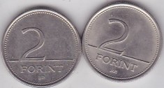 UNGARIA - LOT 2 MONEDE 2 FORINTI 1993, 2004
