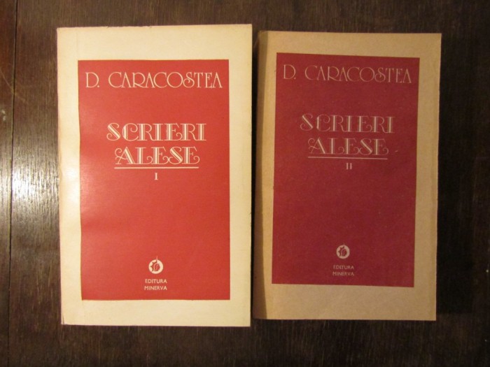 SCRIERI ALESE-D.CARACOSTEA( 2 VOL )