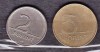 UNGARIA 1993 - LOT 2 MONEDE 2, 5 FORINTI, Europa