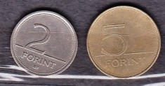 UNGARIA 1993 - LOT 2 MONEDE 2, 5 FORINTI