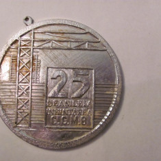 MMM - Medalie Romania "25 de Ani de la Infiintarea C.C.M.B" / CCMB / unifata