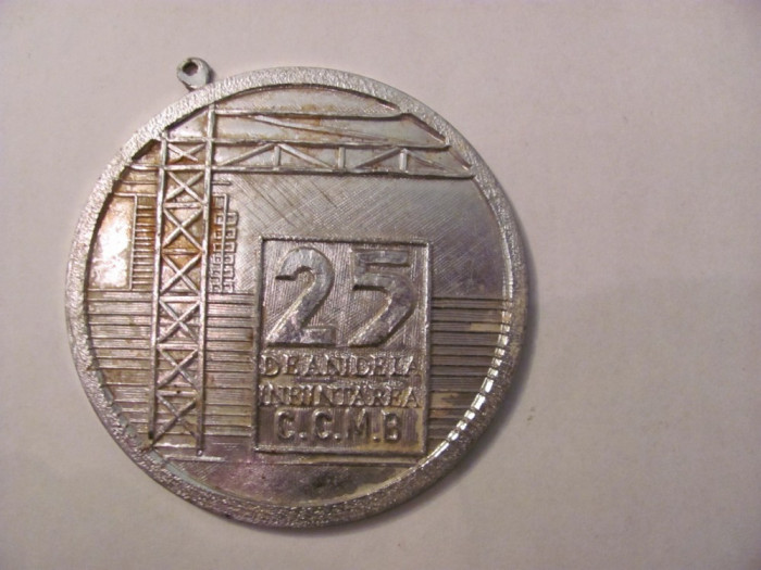 MMM - Medalie Romania &quot;25 de Ani de la Infiintarea C.C.M.B&quot; / CCMB / unifata