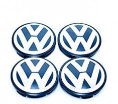 Set 4 buc. capace jante cu logo VW, ? = 56mm (BLUE) foto