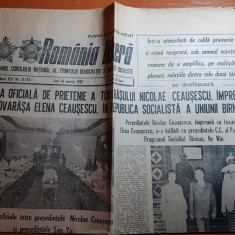 ziarul romania libera 16 martie 1987-vizita lui ceusescu in birmania
