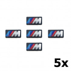 5x 3D BMW 3M Logo Sticker BMW X1 X2 X3 M1 M3 M5 M foto