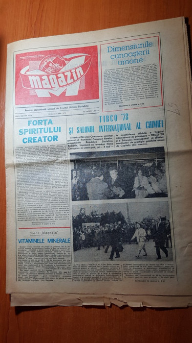 ziarul magazin 6 mai 1978-ceausescu la la tibco 1978