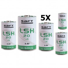 SAFT LSH 20 Format-D baterie cu litiu 3.6V NK103 Continutul pachetului 5 Buca?i foto