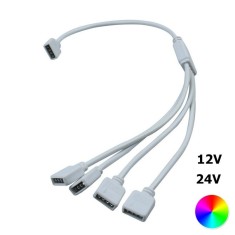 1 to 4 RGB Splitter Connector 1x Female to 4x Fema foto