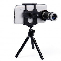 Telescop zoom 8X + mini trepied pt telefonul mobil iPhone Samsung HTC LG OnePlus foto