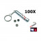 2in1 laser pointer + Led Keychain Light YOO004 Continutul pachetului 100 Buca?i