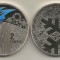 UCRAINA 2 HRIVNE 2018 J.O. de IARNA - PYEONCHANG editia XXIII , Coreea de Sud , UNC - capsula
