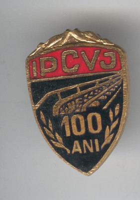 Insigna MINERIT - Aniversare 100 de ani IPCVJ foto