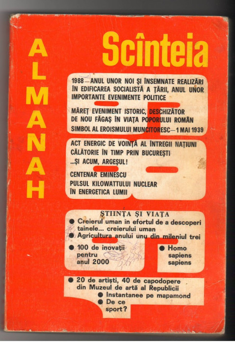 (C8050) ALMANAH SCANTEIA 1989