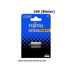 Fujitsu FDK CR123 CR123A DL123A baterie cu litiu Continutul pachetului 10x Blistere foto