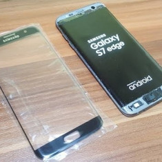 Geam Samsung Galaxy S7 edge negru nou